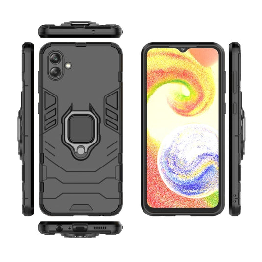 Samsung Galaxy A04s (SM-A047) - Heavy Duty Armor Case With Ring Holder Stand