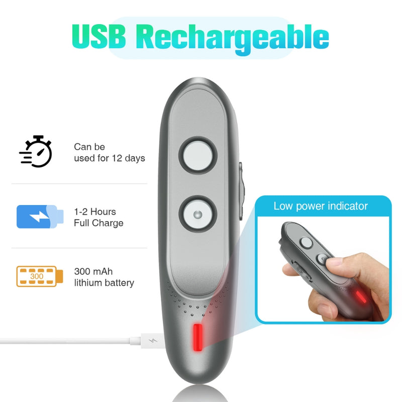 Cargue la imagen en el visor de la galería, PAPANI Handheld Ultrasonic Dog Training Anti-Bark Device USB Charging Port - Polar Tech Australia
