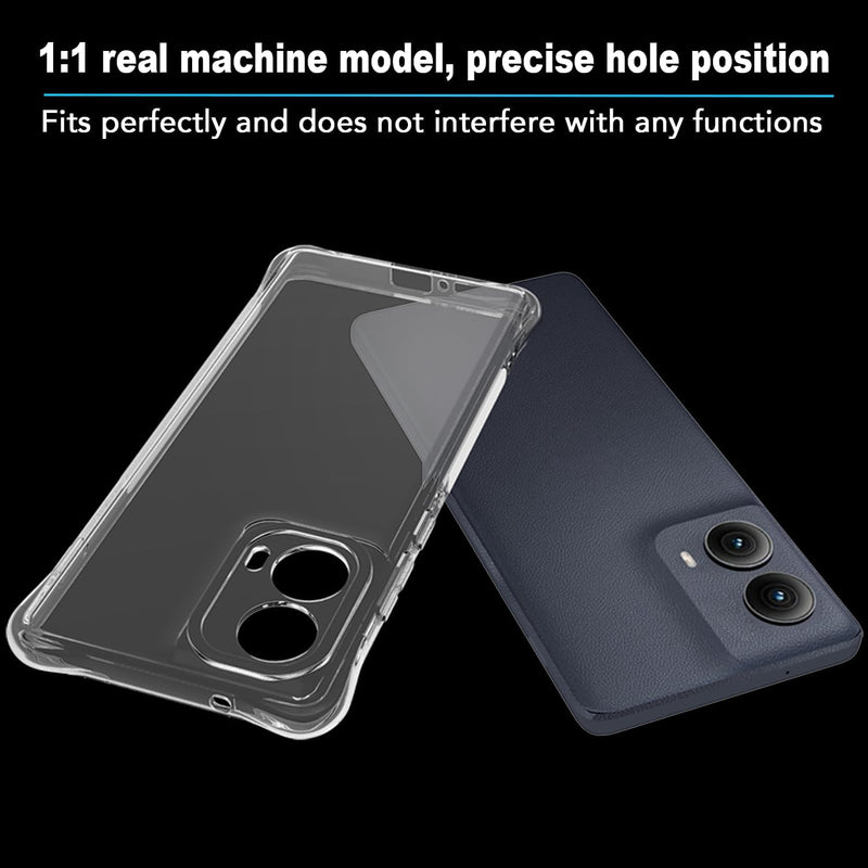 Load image into Gallery viewer, Motorola Moto Edge 2024 - AirPillow Cushion Transparent Soft Clear TPU Four Corners Protective Case - Polar Tech Australia
