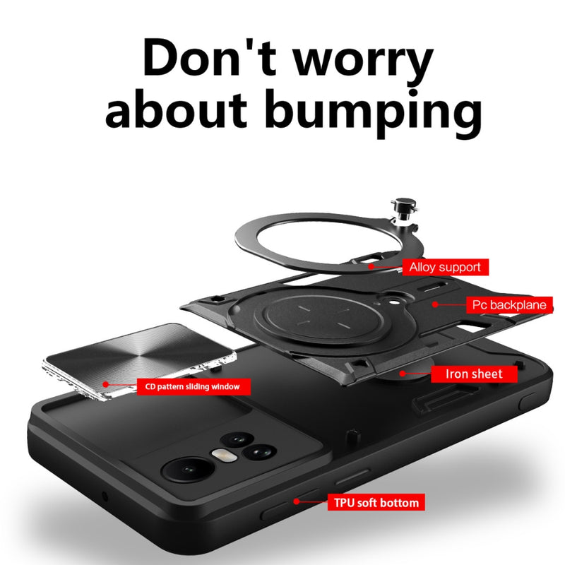 Load image into Gallery viewer, [Built-in Stand][With Slide Lens Cover] OPPO Reno10 Pro+ 5G  (PHU110, CPH2521) - Anti-Drop Protective Shell Case - Polar Tech Australia
