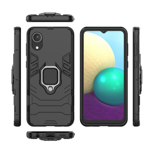 Samsung Galaxy A03 Core (SM-A032) - Heavy Duty Armor Case With Ring Holder Stand