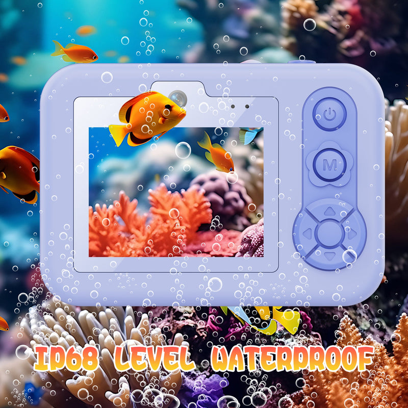 Load image into Gallery viewer, [Depth 1.5M Max] High-Definition IP68 Waterproof Kids Camera With Triangular Stand &amp; Safety Strap - Polar Tech Australia
