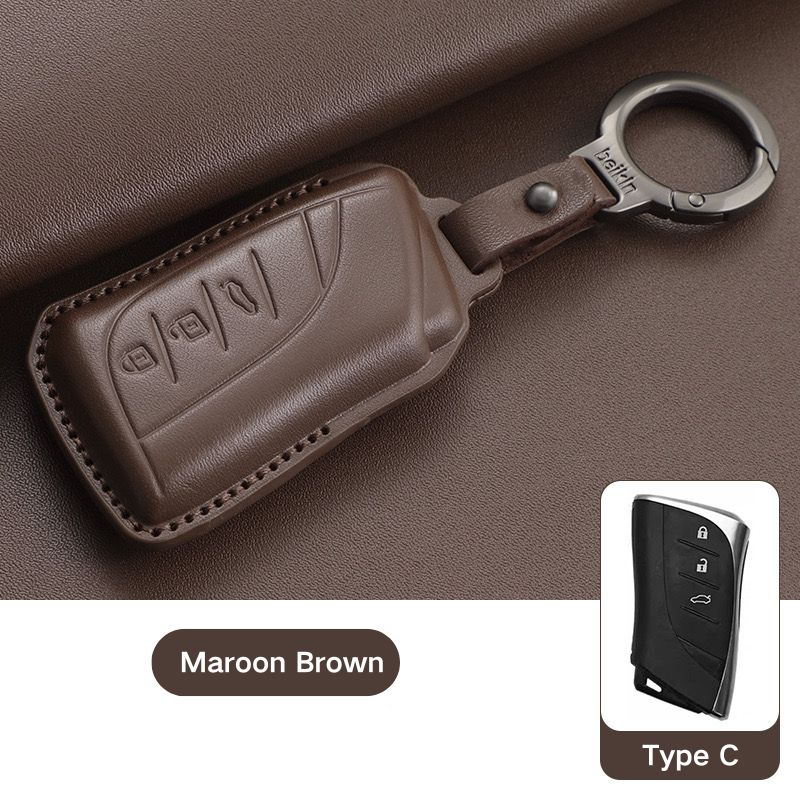 Load image into Gallery viewer, Lexus Leather Car Key Fob Case Cover For ES200, ES300H, RX300, RX350H, NX260, LX570, RX270
