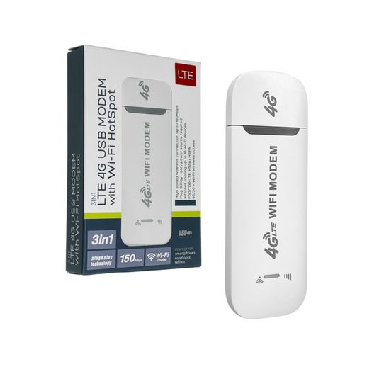 [U96-3] 4G Wireless Internet Dongle LTE SIM Card Mini Portable 4G Modem 150Mbps with WiFi USB Dongle - Polar Tech Australia