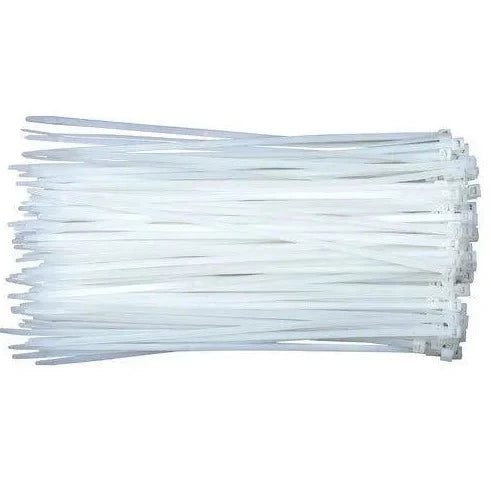 [500 Pcs][5 x 200mm] Heavy Duty Nylon Cable Wire Ties Bulk White XGS-200M - Polar Tech Australia