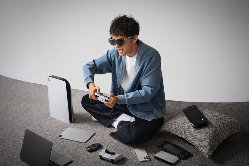 Cargue la imagen en el visor de la galería, FFalcon RayNeo AR Glass Air 2 - Portable Pocket 201&quot; 120Hz AR VR XR Glass Wearable Monitor - Polar Tech Australia
