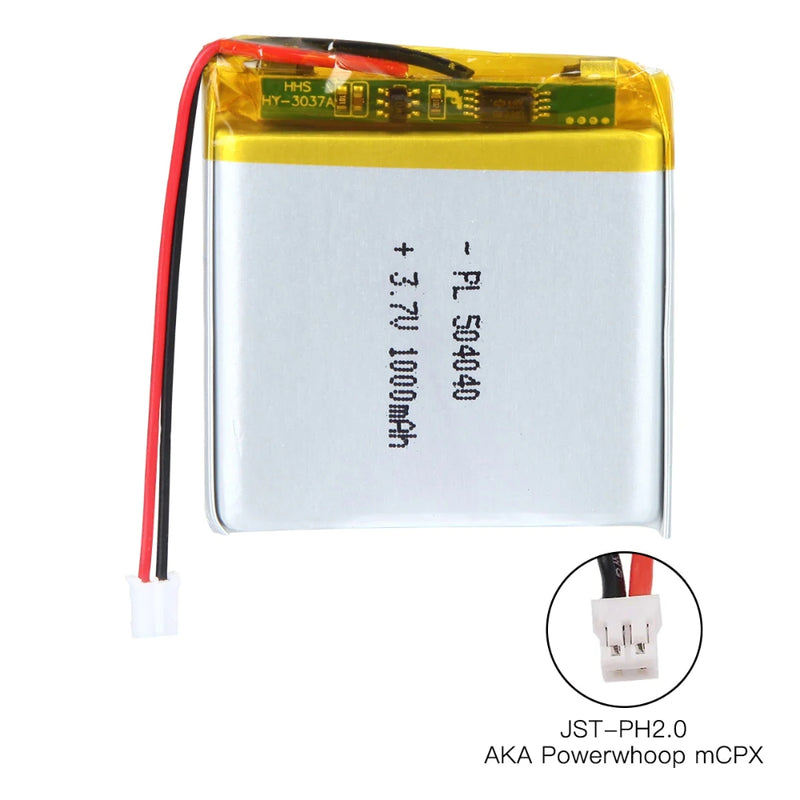 Cargue la imagen en el visor de la galería, [PH2.0-JST Connector][504040] Universal 1000mAh 3.7V Rechargeable Li-Ion Lithium Polymer Battery - Polar Tech Australia
