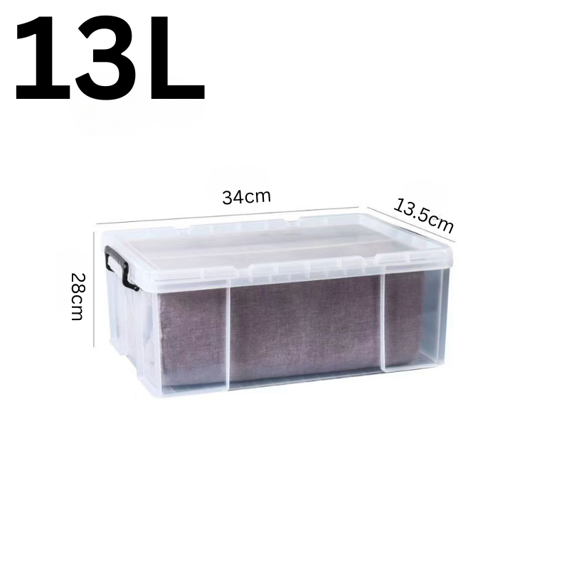 Cargue la imagen en el visor de la galería, [4Pcs Set] Heavy Duty Extra Thick 17L 25L 40L 60L Clear Food Grade Stackable Plastic Storage Bins Box Container With Lid - Polar Tech Australia
