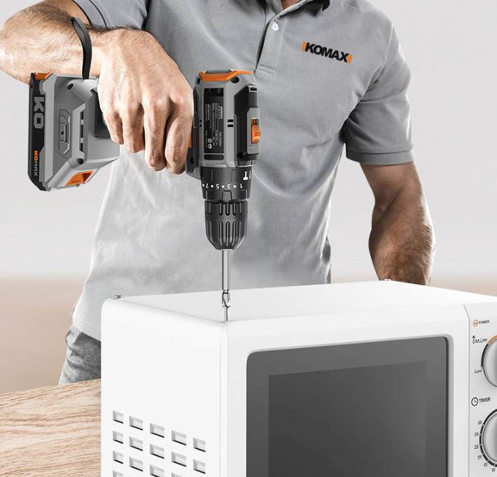 Load image into Gallery viewer, [Bundel Kit] Komax 21V V12 High Power Electric Rechargeable Cordless Hammer Drill Brushless Motor
