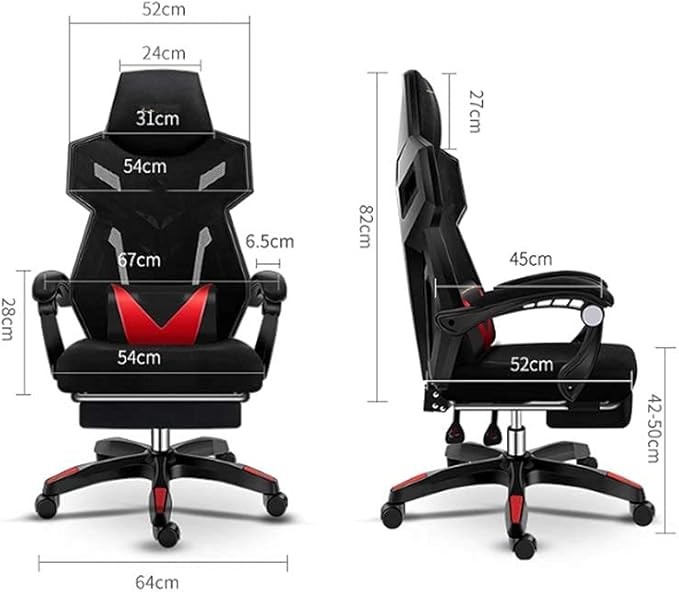 Cargue la imagen en el visor de la galería, Breathing Mesh Ergonomic Gaming Chair Height Adjustment Swivel Computer Office Chair
