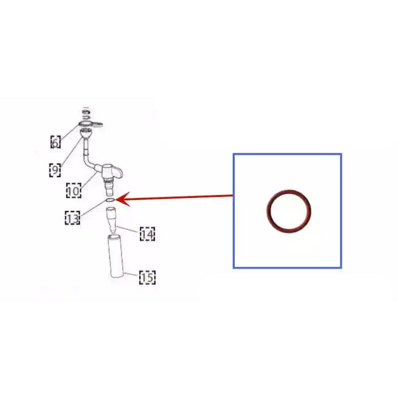 Load image into Gallery viewer, Genuine Original DeLonghi Coffee Machine - Universal Milk Frother Seal Ring Replacement Parts
