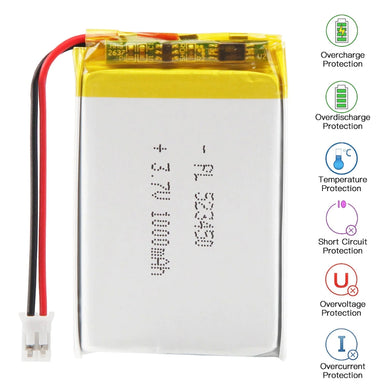 [PH2.0-JST Connector][523450] Universal 1000mAh 3.7V Rechargeable Li-Ion Lithium Polymer Battery - Polar Tech Australia