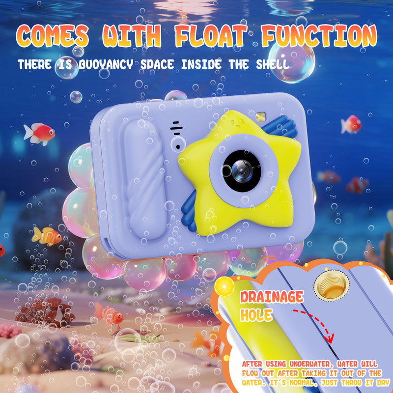 Load image into Gallery viewer, [Depth 1.5M Max] High-Definition IP68 Waterproof Kids Camera With Triangular Stand &amp; Safety Strap - Polar Tech Australia
