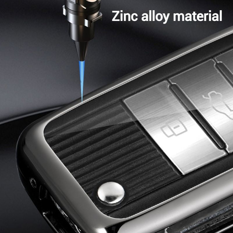 Cargue la imagen en el visor de la galería, MG Zinc Alloy + PU Leather Car Key Fob Case Cover For MG3, MG5, MG6, MG7, ZST, ZS, GS, MG ONE, MG4 EV

