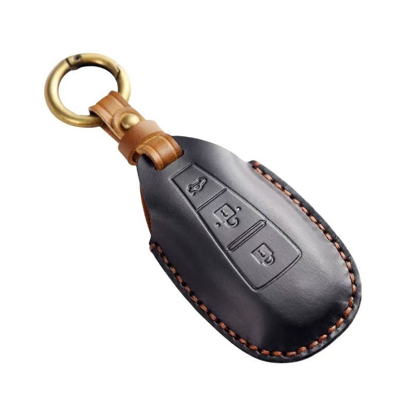 Chargez l&#39;image dans la visionneuse de la galerie, Suzuki Handcrafted Genuine Leather Car Key Fob Case Cover For Vitara, SX4, S-Cross, Ciaz, Baleno - Polar Tech Australia
