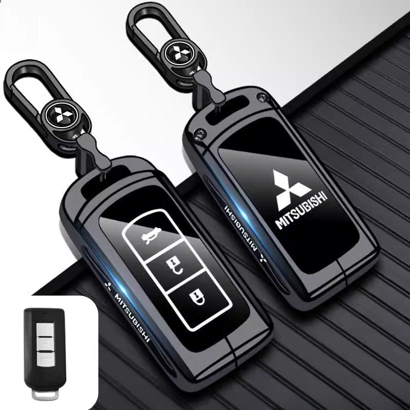 Chargez l&#39;image dans la visionneuse de la galerie, Mitsubishi Zinc Alloy + TPU Car Key Fob Case Cover For Outlander, ASX, Eclipse Cross, L200, Pajero, Triton, Lancer EX
