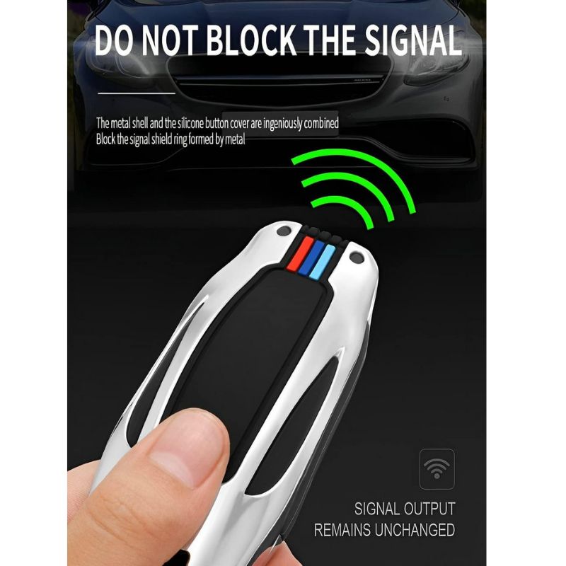 Cargue la imagen en el visor de la galería, Tesla Metal Car Key Fob Casefor Model X
