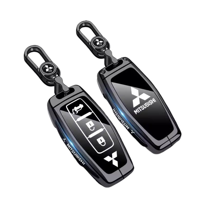Chargez l&#39;image dans la visionneuse de la galerie, Mitsubishi Zinc Alloy + TPU Car Key Fob Case Cover For Outlander, ASX, Eclipse Cross, L200, Pajero, Triton, Lancer EX
