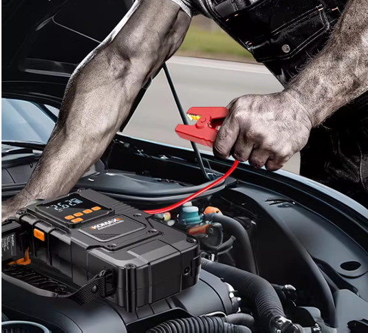 4 in 1 Komax Super Energy Portable Car Wireless Jump Starter & LED Light & Air Pump