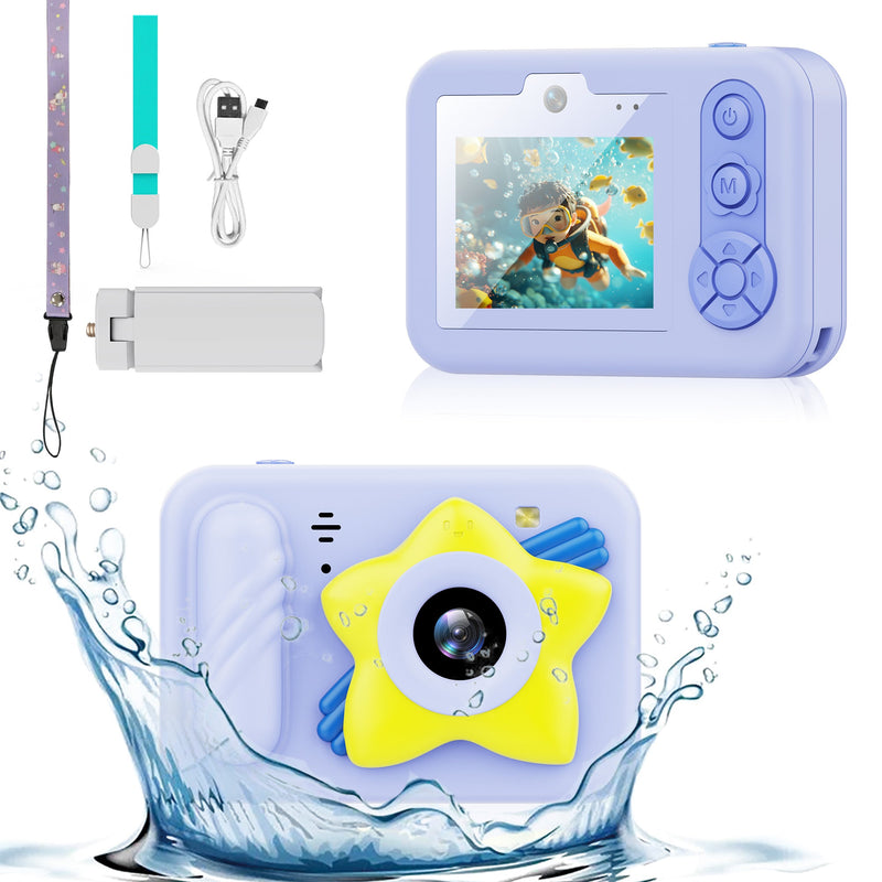 Load image into Gallery viewer, [Depth 1.5M Max] High-Definition IP68 Waterproof Kids Camera With Triangular Stand &amp; Safety Strap - Polar Tech Australia
