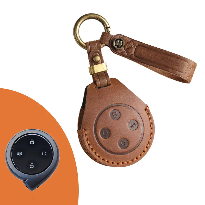 Cargue la imagen en el visor de la galería, Great Wall Handcrafted Genuine Leather Car Key Fob Case Cover For 2023 Great Wall Shanhai Cannon
