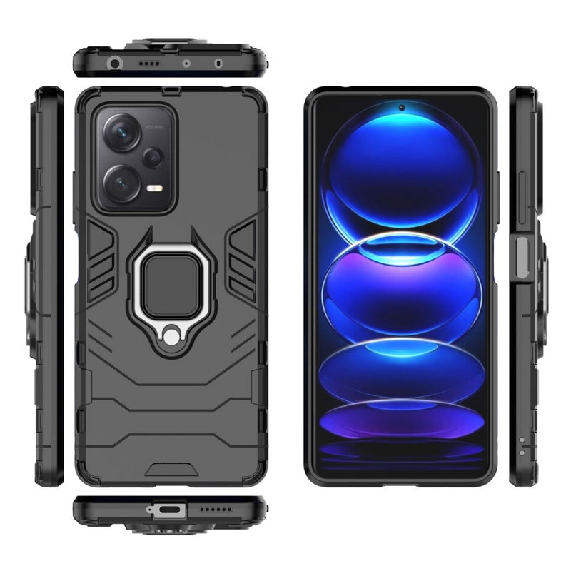 Chargez l&#39;image dans la visionneuse de la galerie, Xiaomi Redmi Note 12 Pro Plus - Heavy Duty Armor Case With Ring Holder Stand - Polar Tech Australia

