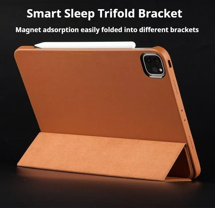 Chargez l&#39;image dans la visionneuse de la galerie, Apple iPad Pro 11-inch 4th Gen (2022) Genuine Leather Full-protection Shockproof Case - Polar Tech Australia
