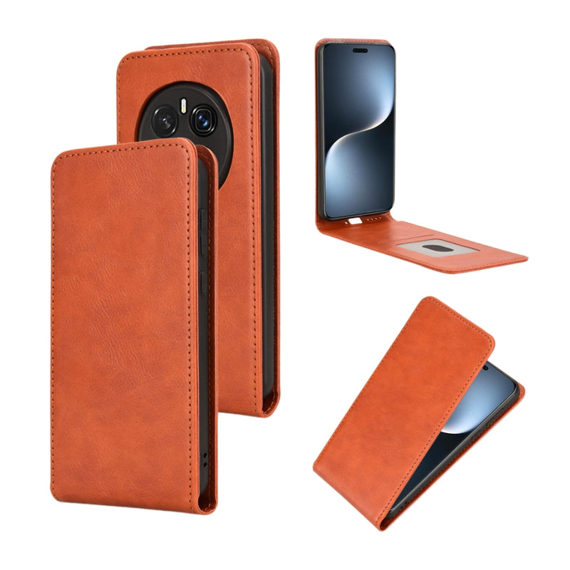 Load image into Gallery viewer, Honor Magic7 (PTP-AN00) - Magnetic Vertical Flip Leather Phone Case
