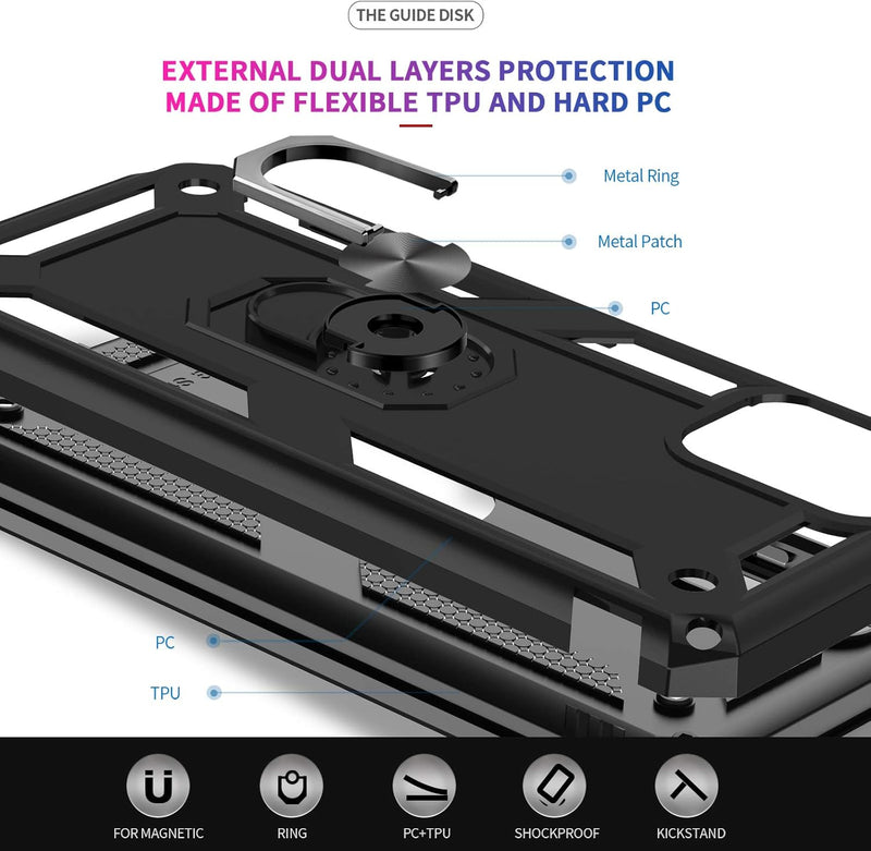 Load image into Gallery viewer, [Magnetic Ring Kickstand] Motorola Moto G Stylus 2021 - Shield Shockproof Rugged Heavy Duty Case - Polar Tech Australia
