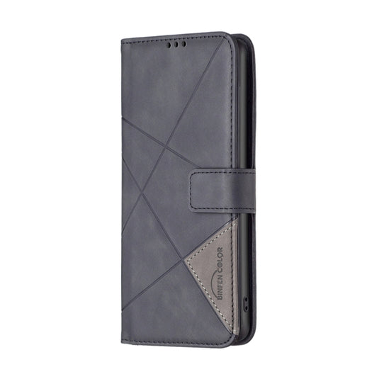 OPPO A59 5G (CPH2617) - Magnetic Buckle Rhombus Texture Leather Phone Case - Polar Tech Australia