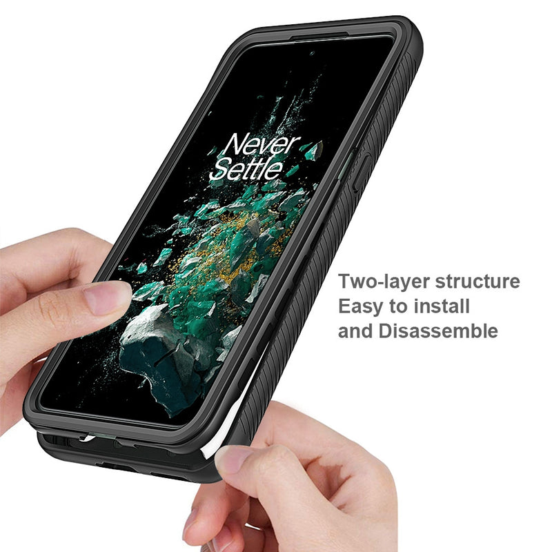 Cargue la imagen en el visor de la galería, OnePlus 10T - Solid Color Shockproof TPU Clear PC Phone Case
