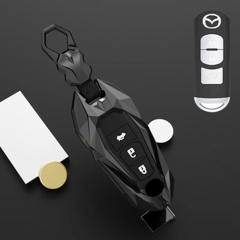Load image into Gallery viewer, Mazda Zinc Alloy Car Key Fob Cover Case Remote For Mazda 2, 3, 5, 6, CX-3, CX-5, CX-7, CX-9
