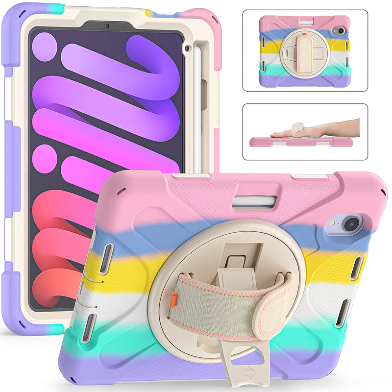Chargez l&#39;image dans la visionneuse de la galerie, Apple iPad Mini 6 6th Gen Defender Heavy Duty Drop Proof Rugged Protective Stand Case - Polar Tech Australia
