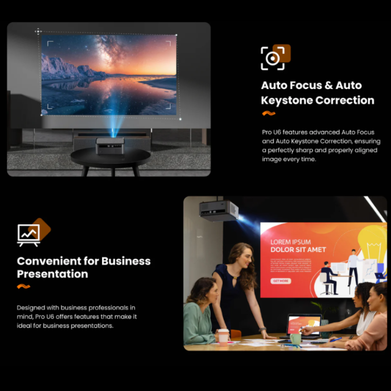 Cargue la imagen en el visor de la galería, [AN37] 1080P Native Support 4K 1000 ANSI 26000 Lumens Android Smart Profession Projector
