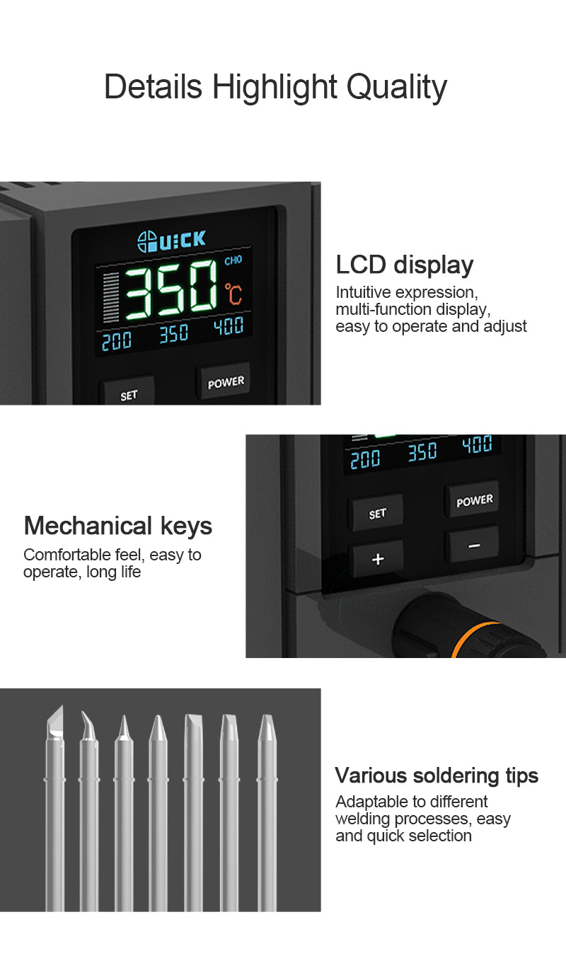 Chargez l&#39;image dans la visionneuse de la galerie, [TS11] QUICK Smart Precision Soldering Station - Polar Tech Australia
