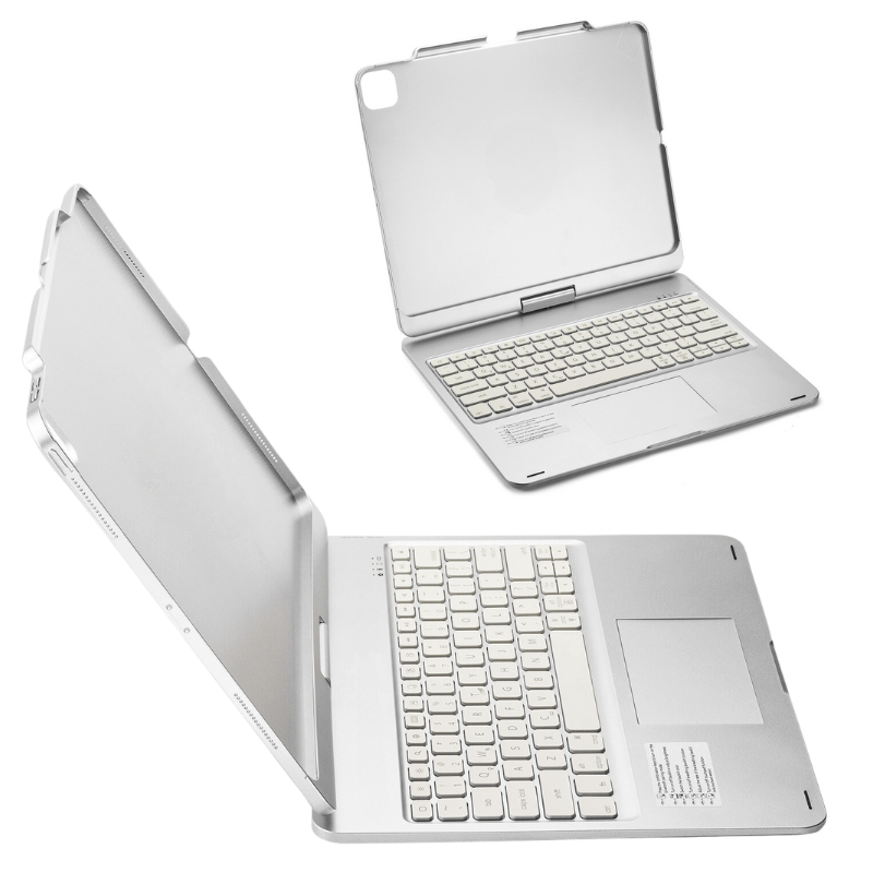 Chargez l&#39;image dans la visionneuse de la galerie, Apple iPad Air 4/5 10.9&#39;&#39; 4th Gen (2020/2022) 360° Rotating Wireless Touchpad Keyboard Flip Cover Case
