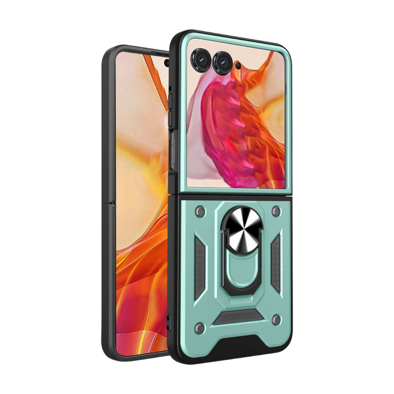 Load image into Gallery viewer, Motorola Moto Razr 2024 - Armor Ring Holder TPU Hybrid PC Phone Case - Polar Tech Australia
