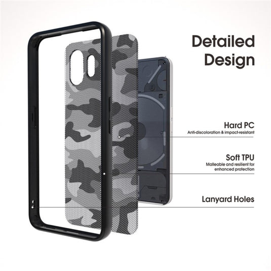 Nothing Phone (2) - IBMRS Camouflage Shockproof Transparent Matte Phone Case - Polar Tech Australia