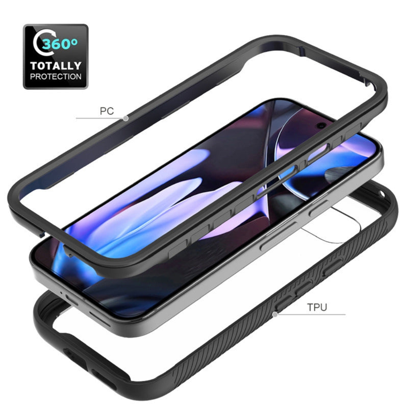 Chargez l&#39;image dans la visionneuse de la galerie, Google Pixel 9A - Solid Color Shockproof TPU Clear PC Phone Case - Polar Tech Australia
