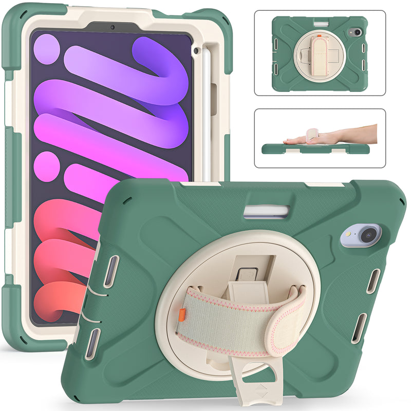 Chargez l&#39;image dans la visionneuse de la galerie, Apple iPad Mini 6 6th Gen Defender Heavy Duty Drop Proof Rugged Protective Stand Case - Polar Tech Australia
