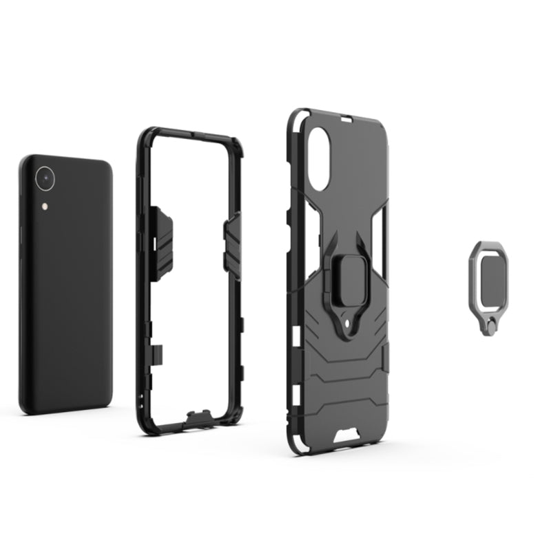 Load image into Gallery viewer, Samsung Galaxy A03 Core (SM-A032) - Heavy Duty Armor Case With Ring Holder Stand
