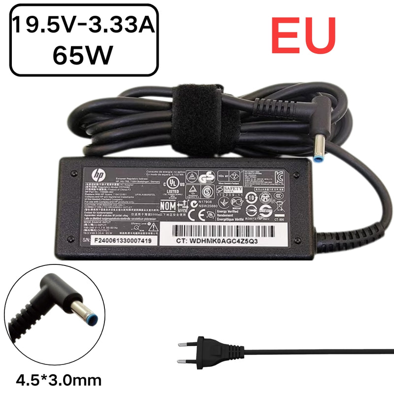 Cargue la imagen en el visor de la galería, [19.5V-3.33A/65W][4.5x3.0 Blue Tip] HP Pavilion x360 &amp; EliteBook &amp; ProBook Laptop AC Power Supply Adapter Charger - Polar Tech Australia
