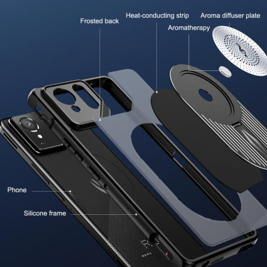 Asus ROG Phone 7 / 7 Pro - Frosted Heat Dissipation Aromatherapy Magnetic Shockproof Case