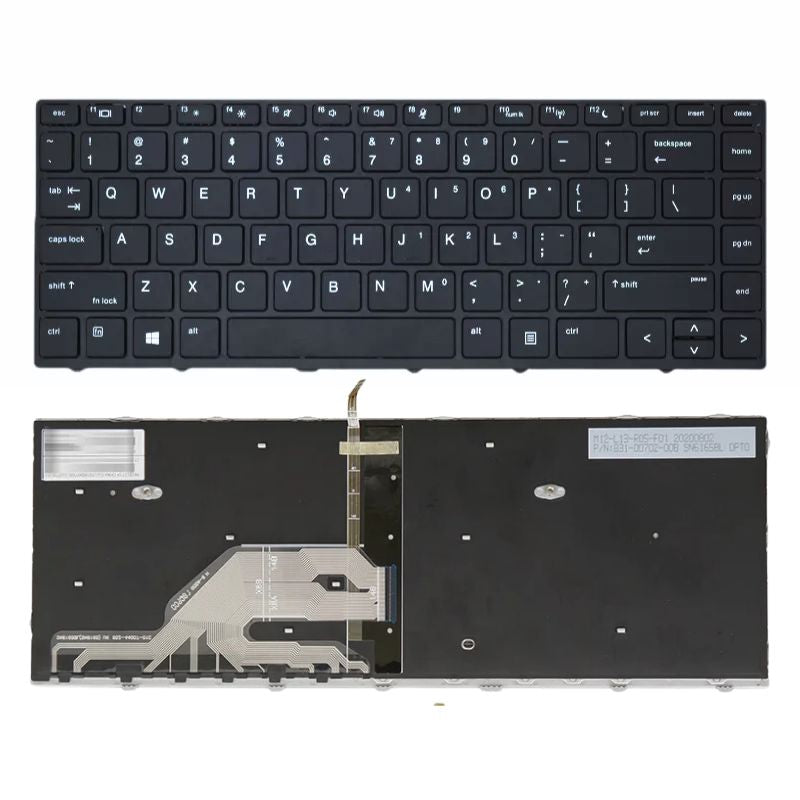 Cargue la imagen en el visor de la galería, HP HSN-Q04C 06 08 ZHAN 66 Pro G1 640 645 G4 440 430 445 G5 Series - Laptop Keyboard With Back Light US Layout - Polar Tech Australia
