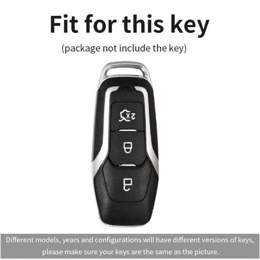 Ford Handcrafted Genuine Leather Car Key Fob Protective Case Cover For Edge, Mondeo, Ka, Fiesta, Focus, Galaxy, Mustang, Kuga