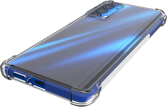 Motorola Moto Edge 2021 - AirPillow Cushion Transparent Soft Clear TPU Four Corners Protective Case - Polar Tech Australia