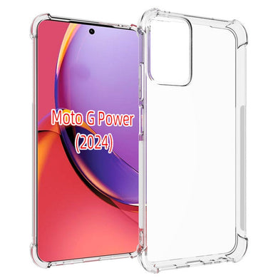 Motorola Moto G Power 2024 - AirPillow Cushion Transparent Soft Clear TPU Four Corners Protective Case - Polar Tech Australia