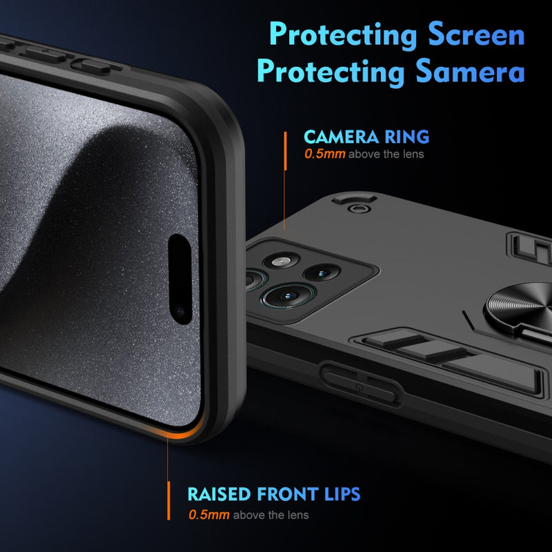 Cargue la imagen en el visor de la galería, Motorola Moto G60s - Heavy Duty Armor Case With Metal Bracket - Polar Tech Australia
