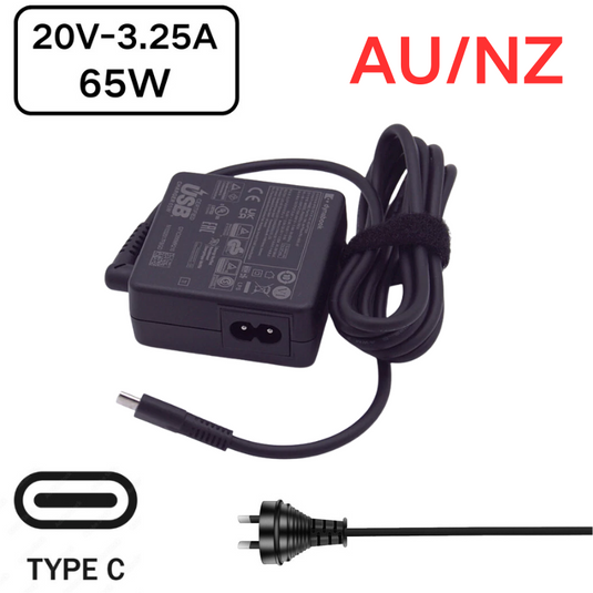 [65W/20V-3.25A][USB-C] Toshiba Dynabook PA5352E-1AC3 PA-1650-98 Series - AC Power Adapter Laptop Wall Charger