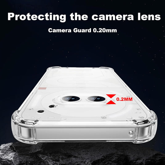 Nothing Phone (2a) - AirPillow Cushion Transparent Soft Clear TPU Four Corners Protective Case - Polar Tech Australia